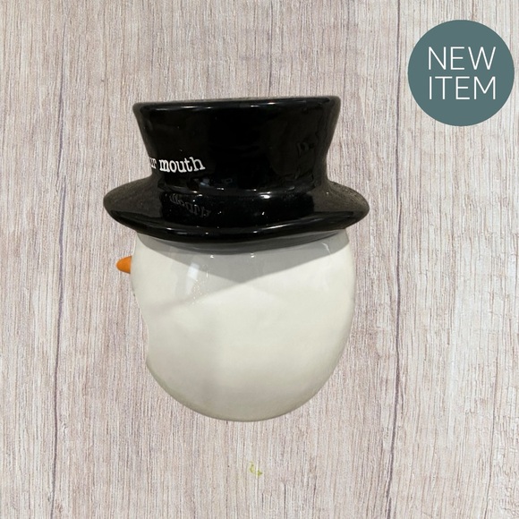Snowman Motion Activated Cookie / Candy Jar Top Hat “Melt in Your Mouth”. NEW! - Picture 3 of 13